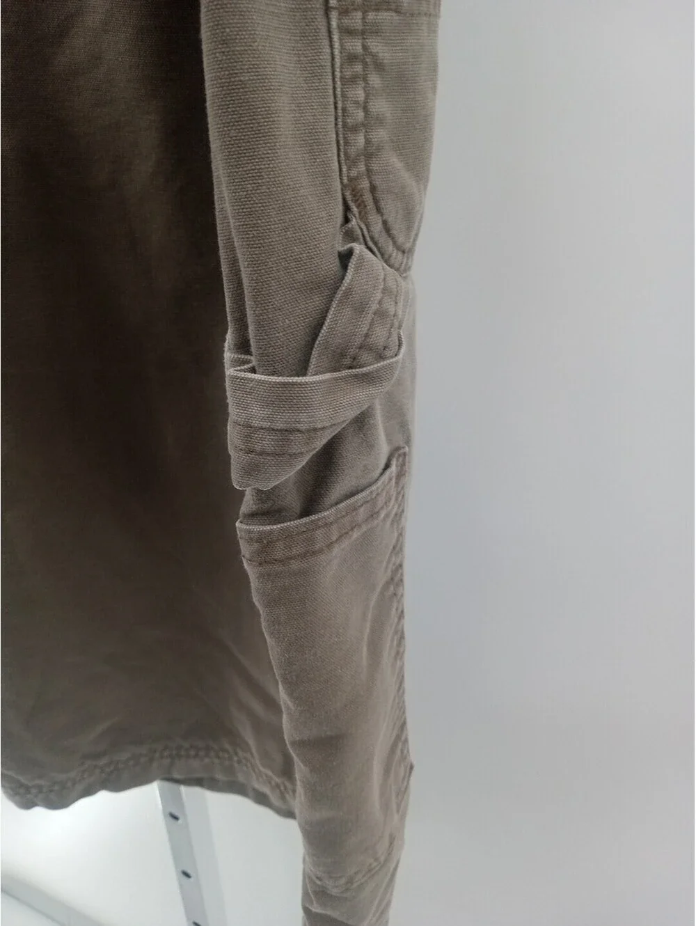 Carhartt Carpenter Shorts Mens 40 Tan Canvas Utility Workwear Outdoor Hiking